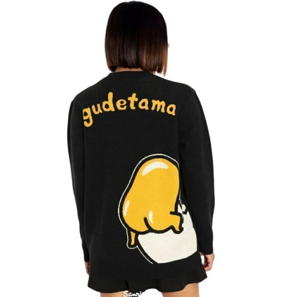 Lazy Gudetama Oversized Knit Sweater - Picture 5 of 5